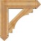 Ekena Millwork Merced Arts and Crafts Rough Sawn Bracket w/ Offset Brace, Western Red Cedar, 8"W x 30"D x 30"H BKT0806X30X30MRC03RWR - alternate 3